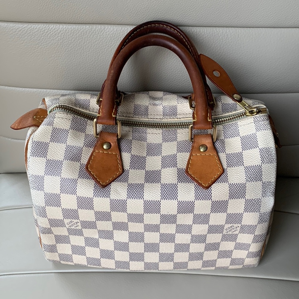 Authentic Speedy 25 Damier Azur